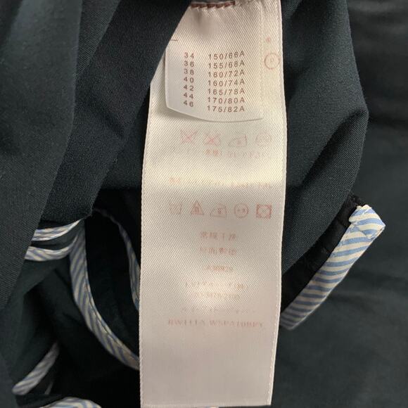 LOUIS VUITTON Size 6 Navy Cotton High Waisted Dress Pants - Picture 4 of 6